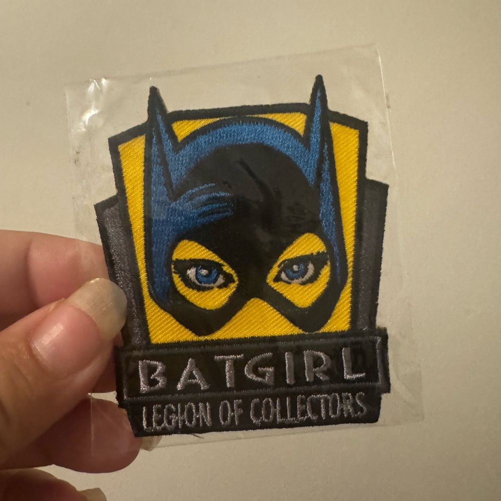 DC Comics Batgirl Embroidered Patch with Blue and Gold